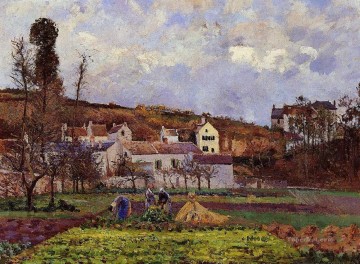 エルミタージュ・ポントワーズの家庭菜園 1873年 カミーユ・ピサロ Oil Paintings